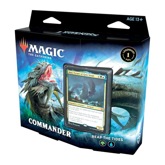Magic: The Gathering Commander Legends � Reap the Tides | 100 Card Ready-to-Play - Picture 1 of 7